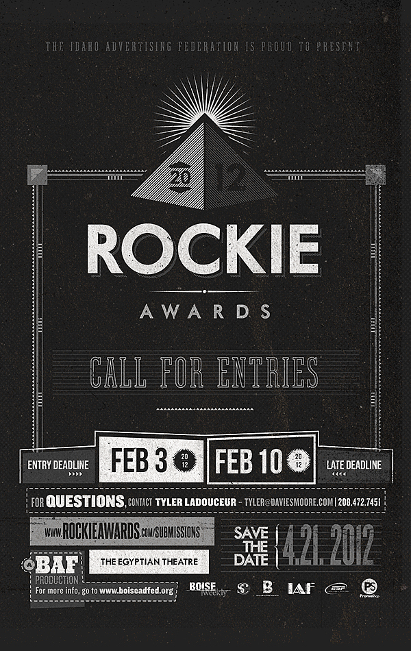 2012 Rockie Awards - Call for Entries