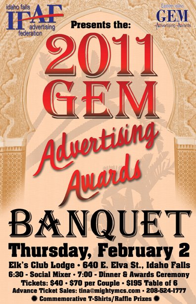 Idaho Falls Advertising Federation 2011 Gem Awards Banquet
